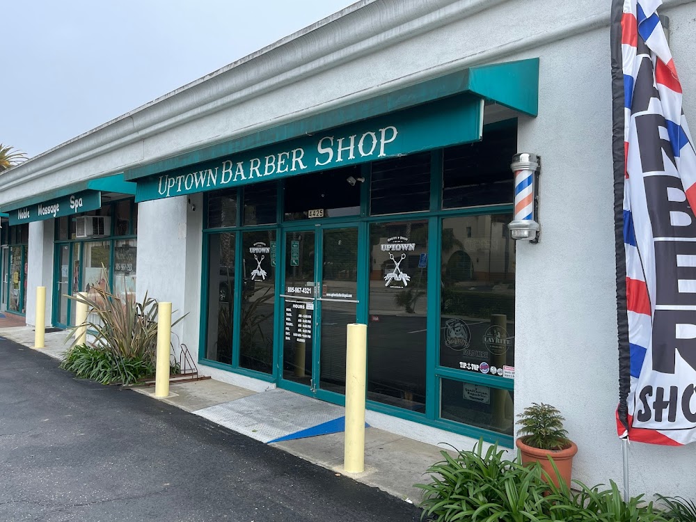 Champ's Barber Shop owner Resendiz providing expert grooming services in his Santa Barbara barber shop
